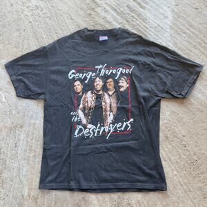 Vintage George Thoragood and The Destroyers Band Shirt 2000 Tour Tee XL Black